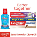 Colgate Sensitive Anticavity Toothpaste With Clove Oil - 80g (buy 1 Get 1 Free)(6) 